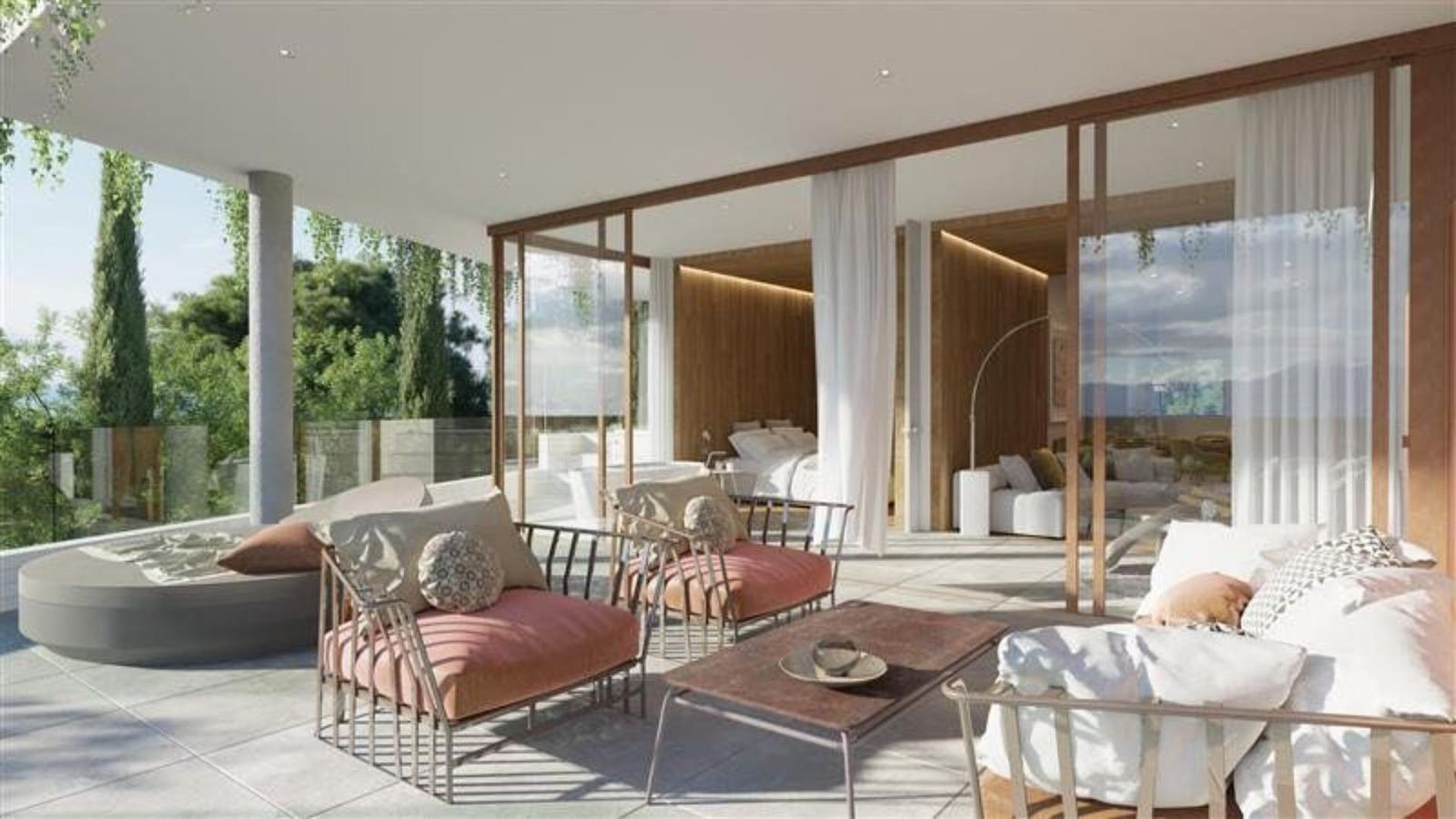 10 modern outdoor lounge with view